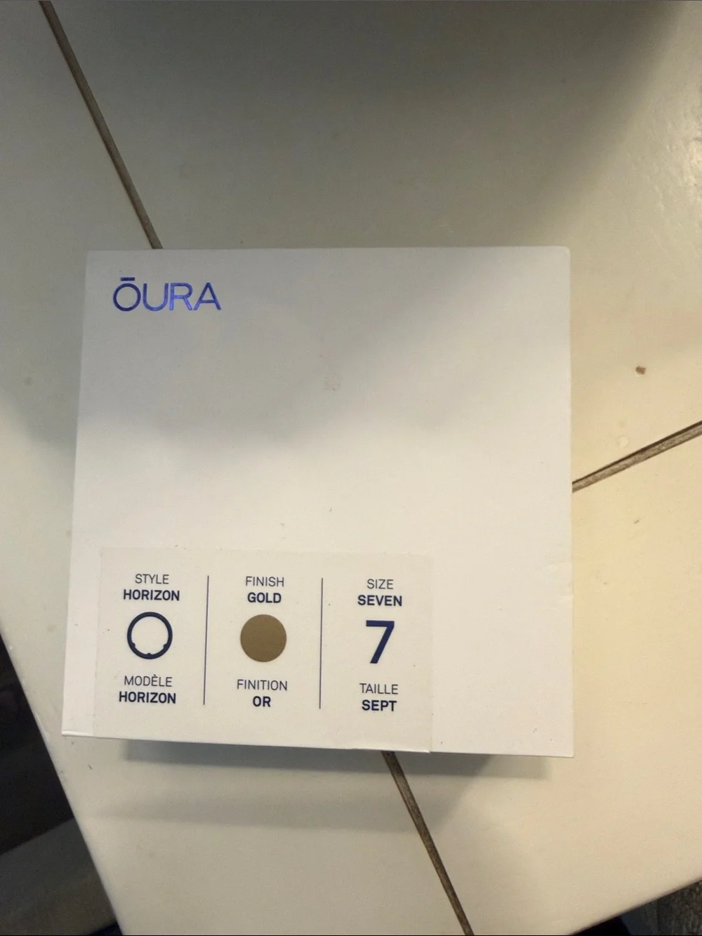 Oura Gen3 Horizon Ring — Gold Finish